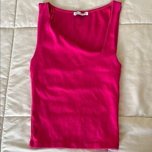 Zara Women's Pink Sleeveless Top